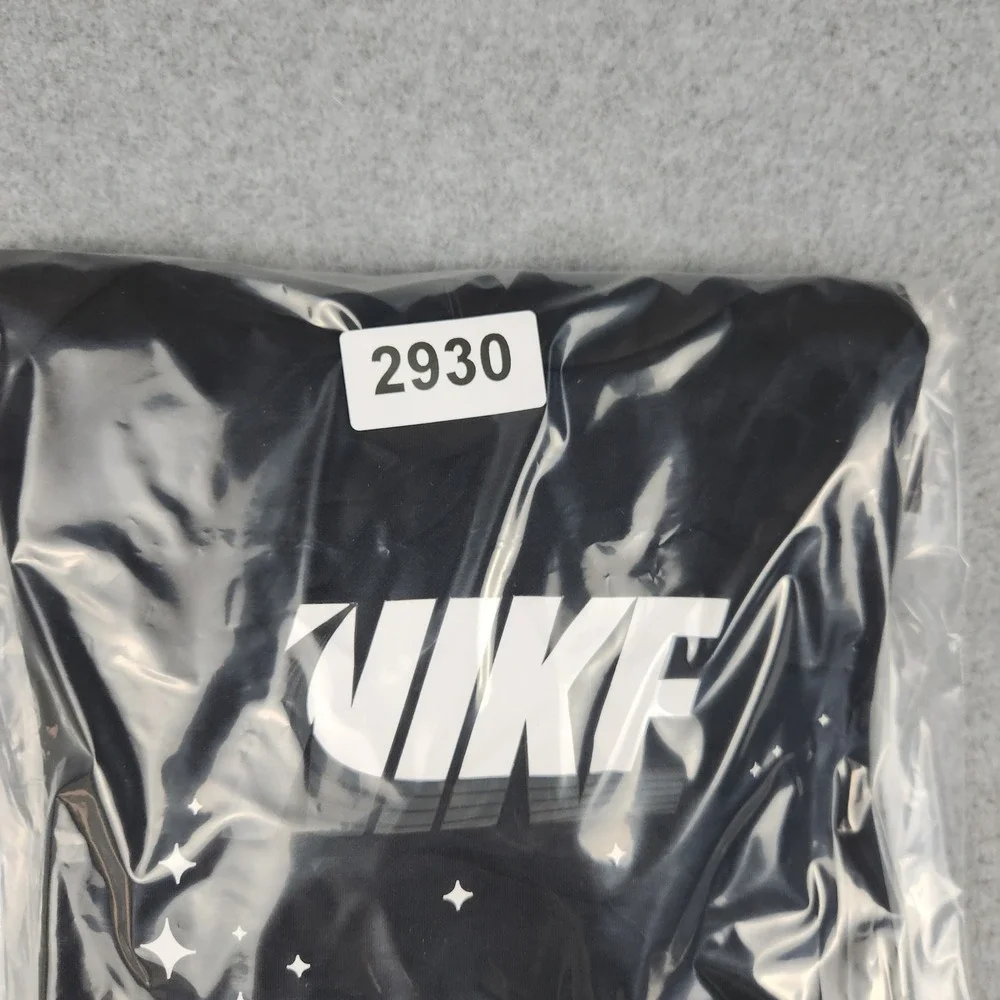 Nike Hoodie Kids L Black‎ Therma-FIT Star Spell Out Logo Fleece Lined Pullover